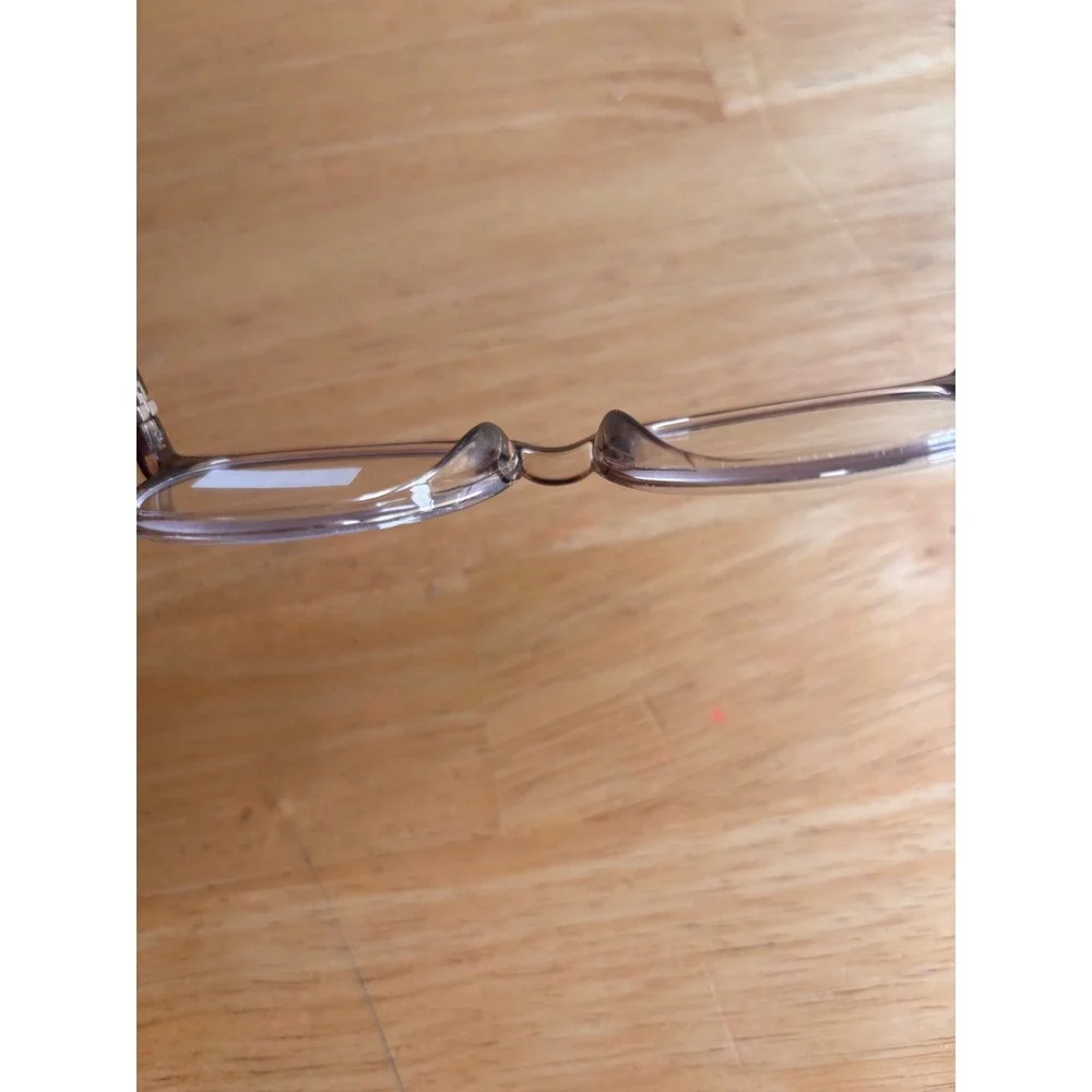 Designed in Italy Blue Light Glasses Unisex OS Brown Gradient NEW Round Frame